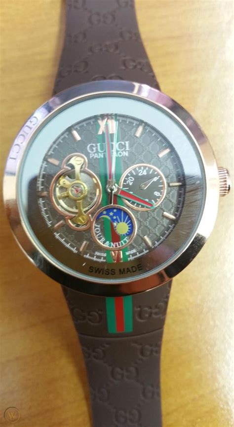 gucci watch 11912656|GUCCI PANTCOAN WATCH SERIAL: 11912656.